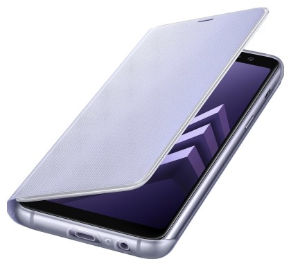 Husa Flip Cover Neon Samsung Galaxy A8 (2018), Orchid Gray